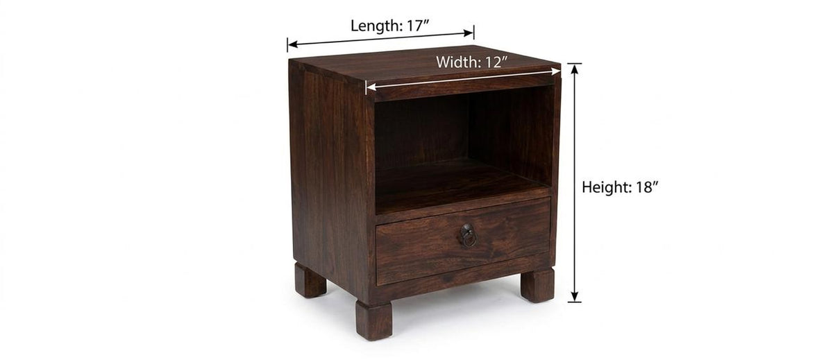 One Drawer Bed Side Table