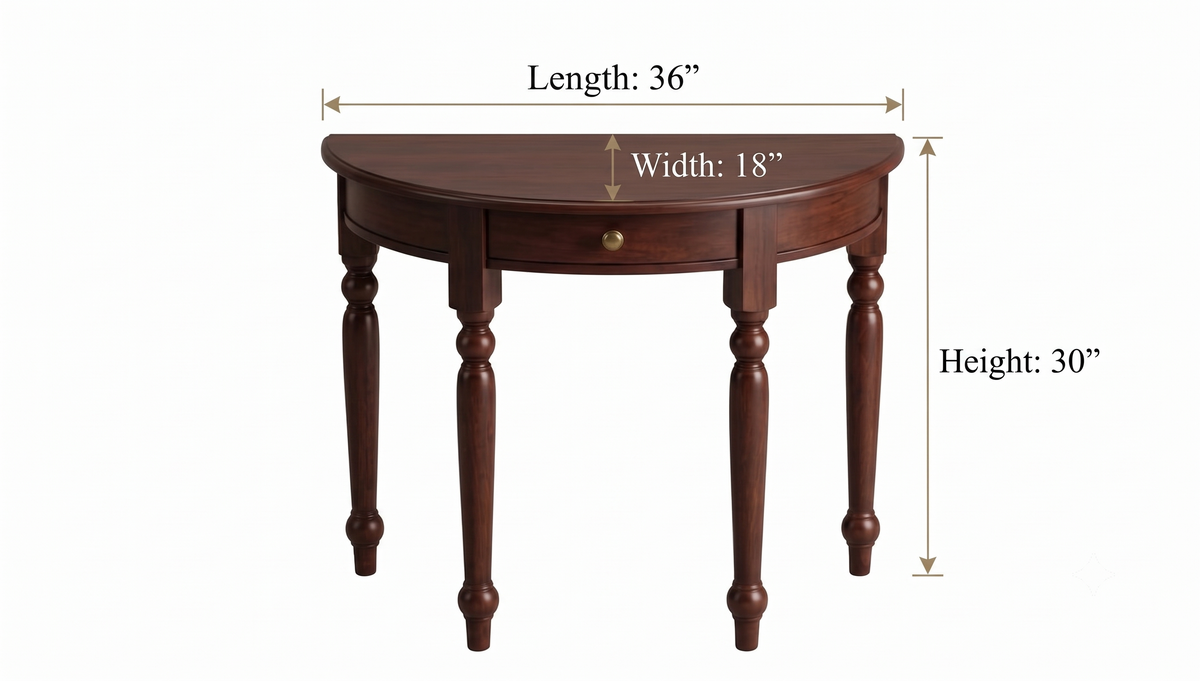 Half Round Console table