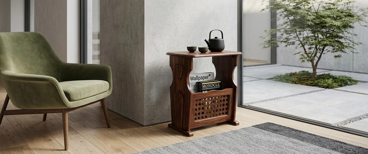 Tea and Magazine Side Table