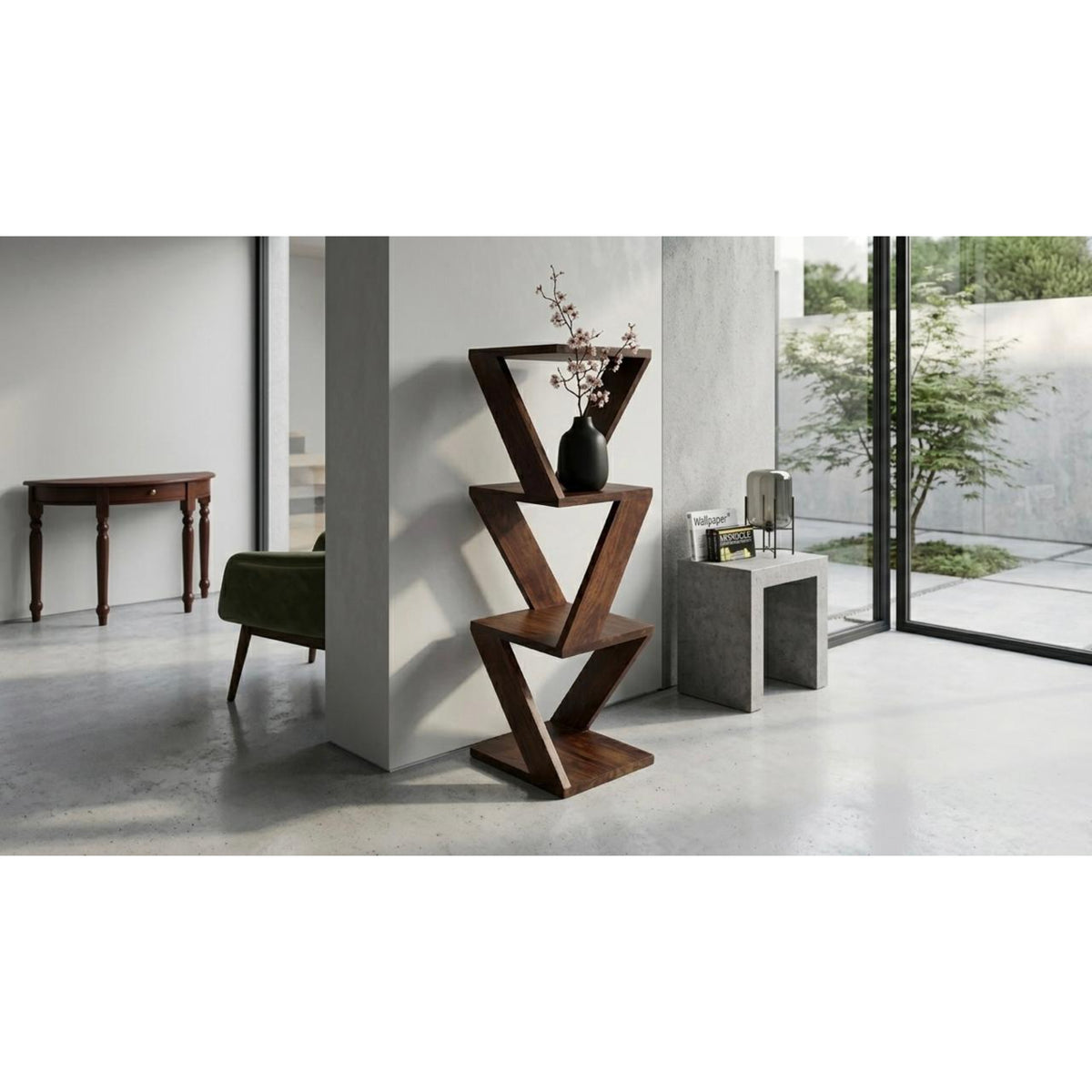 Geometric Z Corner Stand